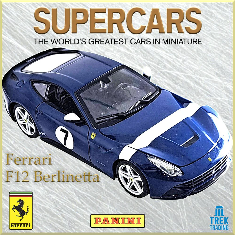 Supercars Collection Bundle - Supercars Book, 1:24 Ferrari 444 Spider & F12 Berlinetta - Image 5
